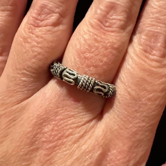 Sterling Silver Textured Ring - Picture 2 of 4
